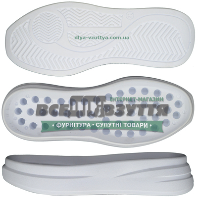 2401 PU р. 36-41  цв. Белый  Подошва женская