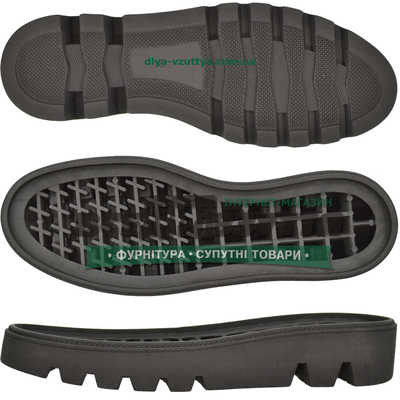 2526 TR р.36-40 цв.ЧЕРНЫЙ Подошва женская 