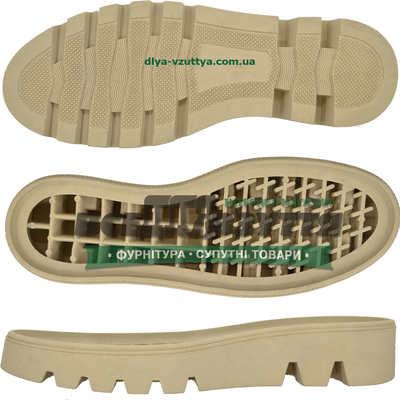2526 TR р.36-40 цв.БЕЖЕВЫЙ Подошва женская 