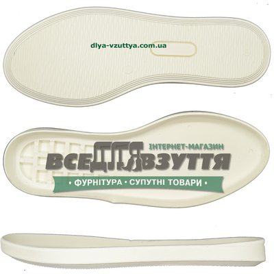 2631 TR р. 36-41 цв. Белый  Подошва женская