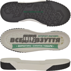 2653 TR р. 36-40 цв. Белый/Черный  Подошва женская