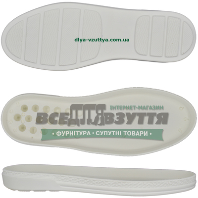3243 PU р.36-41 Белая. Подошва женская  