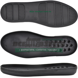 3243 PU р.36-41 Черн. Подошва женская  