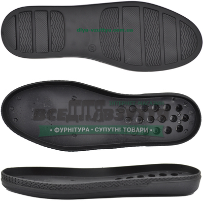 3243 PU р.36-41 Черн. Подошва женская  