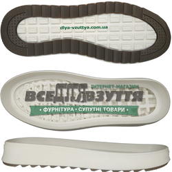 40027 TR р.40-45  цв. Белый  Подошва мужская