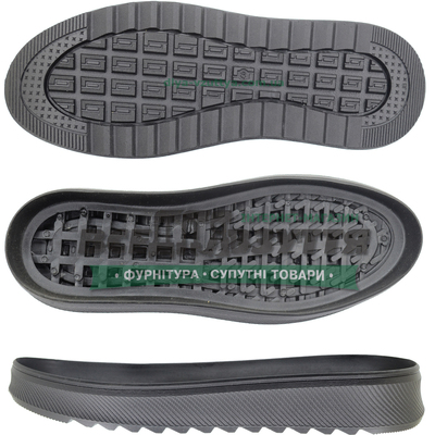 40027 TR р.40-45  цв. Черный  Подошва мужская