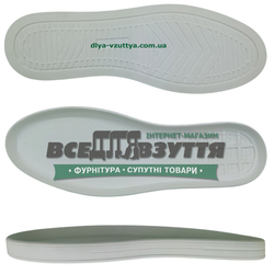 40109 TR р. 40-45  цв. БЕЛЫЙ / Подошва мужская