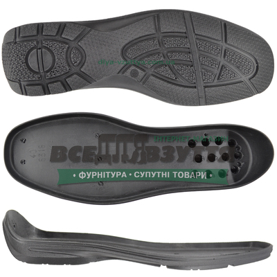 5318 PU черн р.40-45 Подошва мужская 