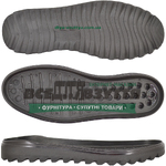 5628 PU р.40-45 цв. Черный Подошва мужская