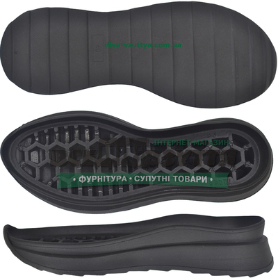 70066 PU р. 36-41  цв. Черный  Подошва женская