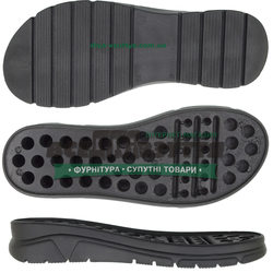70076 PU р. 36-41  цв. Черный  Подошва женская