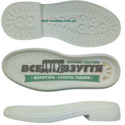 70141 PU р. 36-41  цв. БЕЛЫЙ /  Подошва женская