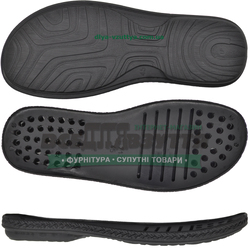 7138 PU р.40-45 Черн. Подошва мужская