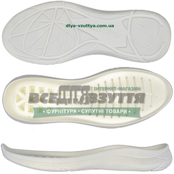 7271 PU БЕЛАЯ р.40-45 Подошва мужская