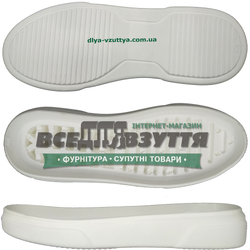 7999 PU р. 35-40 цв.Белый   Подошва женская