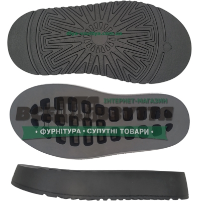 F81 EVA   р. 285-307мм на УГГИ цв. Черный  Подошва женская