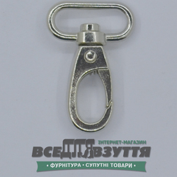 Карабин галантерейный 20мм (4019) цв. Хром