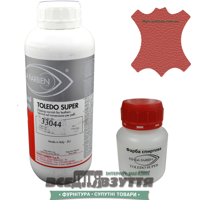 Краска для кожи KENDA FARBEN TOLEDO SUPER 100мл/1Л  светло-красный 33044