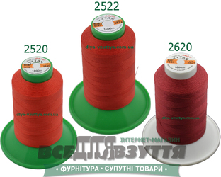 Нитки Tytan (ТИТАН) №60 Красный