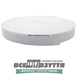 Лента ременная 30мм цв. Белый