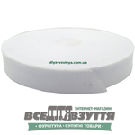 Лента ременная 25мм цв. Белый