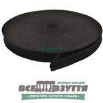 Лента ременная 25мм цв. Черный