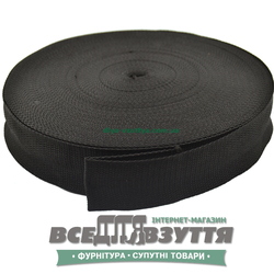 Лента ременная 50мм цв. Черный