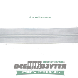 Молния №7 (метражная) белая