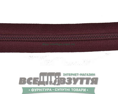 Молния №7 (метражная) бордо