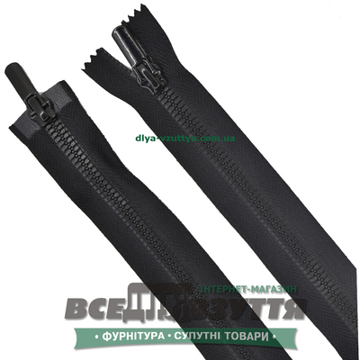 Молния тракторная разъемная 2 замка Л7Г (100см) цв. Черный