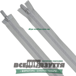 Молния тракторная разъемная 2 замка Л7Г (100см) цв. Светло-серый