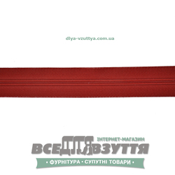 Молния обувная Т6 (№5)(метражная) красная