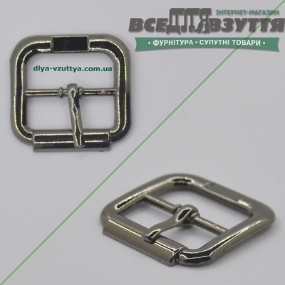 Пряжка для обуви (20486) 20мм цв. Темный никель