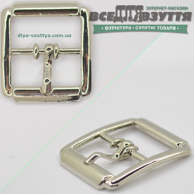 Пряжка для обуви (37838) 19мм цв. Хром