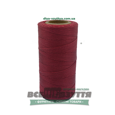 Шнур вощеный плоский 1.0мм 200м цв. Красный