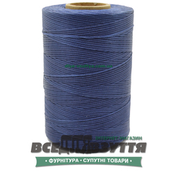 Шнур вощеный плоский 1.0мм 500м цв.Синий