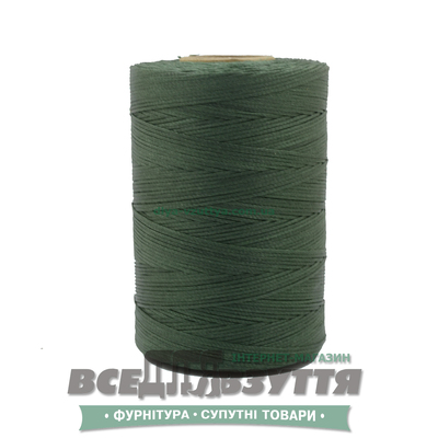 Шнур вощеный плоский 1.0мм 500м цв. Зеленый