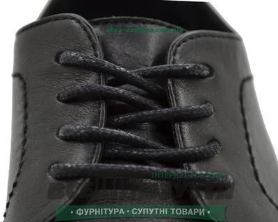 Шнурок вощеный круглый 1.2.8 (120см) черный