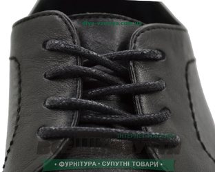 Шнурок вощеный круглый 1.2.8 (50см) черный