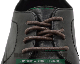 Шнурок вощеный круглый 1.2.8 (60см) коричневый