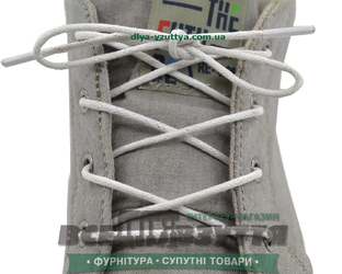 Шнурок вощеный круглый 1.2.0 (50см) белый