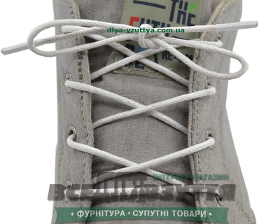 Шнурок вощеный круглый 1.2.0 (150см) белый