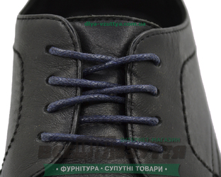 Шнурок вощеный круглый 1.2.0 (50см) синий