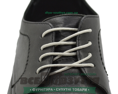 Шнурок вощеный круглый 1.2.0 (50см) светло-серый