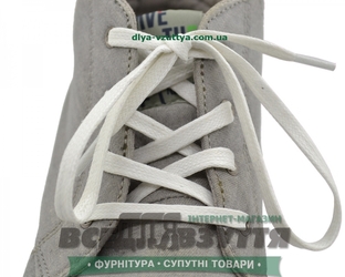 Шнурок вощеный плоский 2х5 (90см) белый