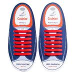 Силиконовые шнурки Coolnice 7+7 One Size цв. Красный