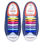 Силиконовые шнурки Coolnice 7+7 One Size цв. Разноцветный