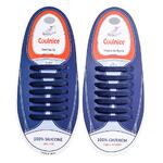 Силиконовые шнурки Coolnice 7+7 One Size цв. Темно-синий