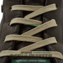 Шнурок вощеный плоский 2х5 (70см) бежевый