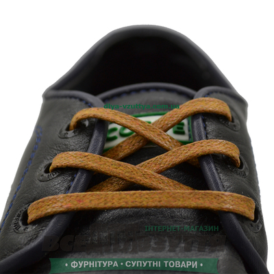 Шнурок вощеный плоский 2х5 (120см) рыжий